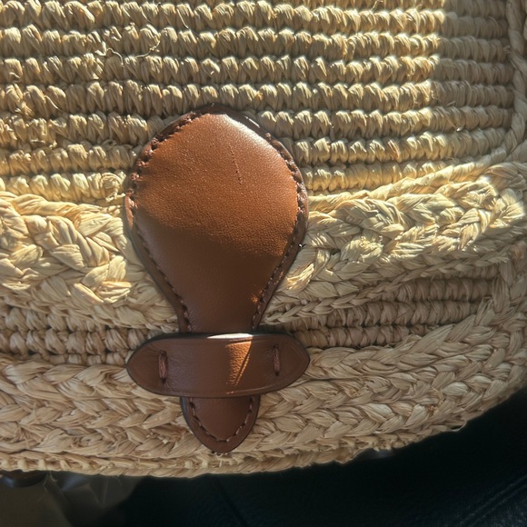 Lauren Ralph Lauren Natural Woven Crossbody Bag - Picture 7 of 7